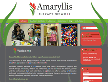 Tablet Screenshot of amaryllistherapy.net
